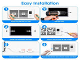 Dual Motor PWM Ventilation Booster Fan Winter Summer Fan 3 Modes, Auto Temp Detect Air Vent Fan with 84045069