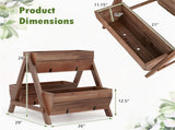 26" Wooden elevated garden bed 72694384