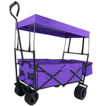 ZUN Outdoor Garden Park Utility kids wagon portable beach trolley cart camping foldable folding wagon W321115010