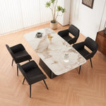 ZUN Dining Room Chairs, Kitchen Chairs, Upholstered Chairs, Living Room Chairs, Armrest, metal Legs, Set W1361P266649