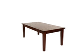 Dining Table Rectangle Table w Leaf 1pc Table Only Rubber wood Antique Walnut Wood Finish B011P207136