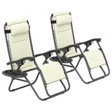 ZUN Folding Lounge Chairs / beach chair 65187554