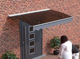 DA4734C Series Door Window Awning Canopy Made of 0.137 Inch Thick Crystal Solid Polycarbonate Sheet W2205P180057