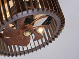20" Modern Flush Mount Fan Light,Ceiling Fans with Lights and Remote Control, 6 W3596P462041