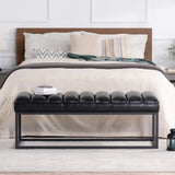 Metal Base Upholstered Bench for Bedroom for Entryway W68049925
