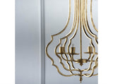 4 - Light Metal Chandelier, Hanging Light Fixture with Adjustable Chain for Kitchen Dining Room W2078138917