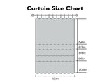 2pcs medium grey 100% opaque curtains with snap-on top, suitable for hanging. They have the 36314404