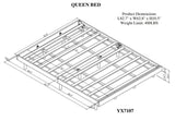 Modern Design Queen Floating Platform Bed Frame for Grey Color W697123295