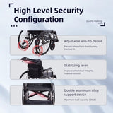 Aluminium multi-functional manual wheelchair. Hand brake. 24-inch quick detachable wheel. One-button W3121P298948