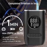 1 Set Car Charging Dual-use Mini Portable Tire Inflator Suitable for Bicycles, Electric Cars, Cars 77401873