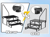Swimming Pool Ladder Above Ground Pools,3 Step Stool Ladder with Handrails, 440 lb Capacity SPA 00390697