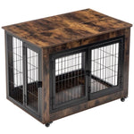 ZUN Dog Crate Furniture, Large Dog Kennel, 43"Wooden Pet Furniture with Pull-Out Tray, Home and Indoor W1212120270