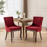 A&A Furniture,Ultra Side Dining Chair,Thickened fabric chairs with neutrally toned solid wood W1143P151494