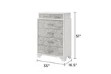 Soul Modern Style Chest Made with wood in White G150108659