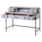Grey and Gunmetal Writing Desk B062P185724