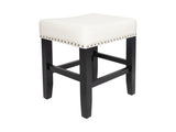 26-inch Backless Ivory Leather Counter Stool 74493.00IVR