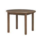 ZUN 42" Round Dining Table for 4 Person, Retro Kitchen Table, Wooden Dinner Room Table with Solid Wood W1801P181981