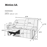 Plush Relax 1pc Manual Motion Loveseat Dark Brown Bonded Leather 2-Seat Couch Armrest Cushion B011P205584
