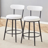 Fashionable and Comfortable - Two Sets of Ergonomic High Legged Bar Chairs,With White Fabric W1151P279690