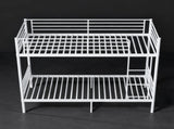 Bunk Bed with Ladder and high Guardrail, Able to Split, Metal Bunk Bed, Storage Space, Noise W5635P479855