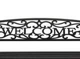 50" Outdoor Welcome Backrest Cast Iron Bench 27571420