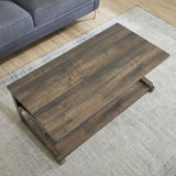 ZUN Unique coffee table, solid 48 inch modern coffee table modern center table with storage, solid W1781P178576