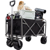 Outdoor Garden Park Utility kids wagon portable beach trolley cart camping foldable with big wheels W321P206632