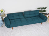 75" Flared Arm Convertible Sleeper Sofa-Green 24305566