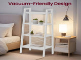 4-Tier Ladder Shelf with Steel Frame, 13.6"D x 22"W Storage Rack for Living Room, Home Office 98686249