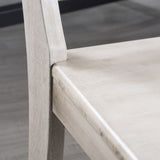 Roshan Farmhouse Acacia Wood Dining Chairs, Light Grey Wash 62888.00LGW