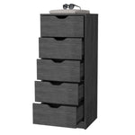 ZUN Dillon 5 Narrow Drawer Dresser, Tall Chest of Drawers B200P176103