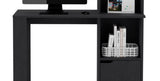 Writing Desk With Bookcase and Cabinet, Black B097120596