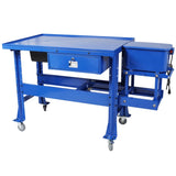 Premium Tear Down Table and 3.5Gallon Part Washer,Mobile Parts Washer,Cabinet parts washer with 110v W465P266867