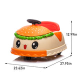 12V Kids Ride On Electric Bumper Car W/Parents Control,Cute&Realistic Hamburger Design,360 Degree W1578P299386