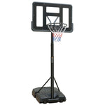 ZUN Portable Basketball Hoop Height Adjustable basketball hoop stand 6.6ft - 10ft with 44 Inch Backboard 23316655