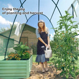 Greenhouse with 2 Doors 6' x 6' x 6.6', Green 58794272