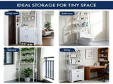 3-Tier Over the Toilet Storage Shelf Adjustable Foot Pads, Anti-Tilt Metal Bathroom Organizer 34497064