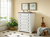 Modern 6 Drawer Dresser, Dressers for Bedroom, Tall Chest of Drawers Closet Organizers & Storage W2275P149119