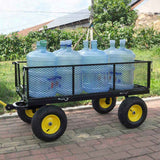 BIG Wagon Cart Garden cart trucks make it easier to transport firewood YellowBlack Maximum static W227106089