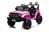 ZUN Kids Ride on Truck Car, 12V Ride on Toy Electric Cars for Kids w/ Remote, Bluetooth,pink W2058P199289