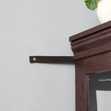 Lighted Glass Curio Display Cabinet,Display Cabinet,Glass Storage Cabinet Glass Wine cabinet Wood W2275P199810