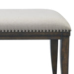 ZUN Grant Nailhead Trim Upholstered Dining Bench T2574P206285