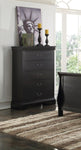 ZUN Elegant Bedroom 1pc Chest Of Drawers Black Color Drawers Tall Chest Plywood Furniture B011P238911