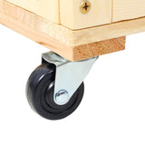 3-Tiers Raised Garden Bed with Trellis, 53" H Vertical Planter Box with Wheels & Back Storage Area, 60947076