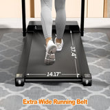 Folding Treadmill with Handles, 3.0HP Portable Treadmill, Portable Treadmill with Handles 52233783