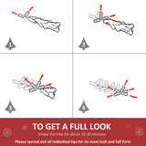 Red Pencil Christmas Tree ,with 499 Realistic Branch Tips and Plastic Stand 12939552