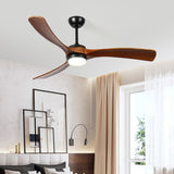 52 "3 solid wood leaf ceiling fan lights W2878P254289