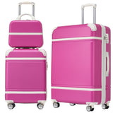 Hardshell Luggage Sets 3 Pieces 20"24" Luggages and Cosmetic Case Spinner Suitcase with TSA Lock N732P171583H