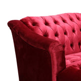 Comfy 3-seat Sofa with Wooden Legs, PU, for Living Room and Study N760P178601R