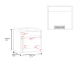 FM FURNITURE Haigleer Creek Bathroom Vanity with Integrated Sink, White B128P293877